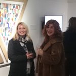 Theresa and friend enjoying the opening night at the Oriental Museum